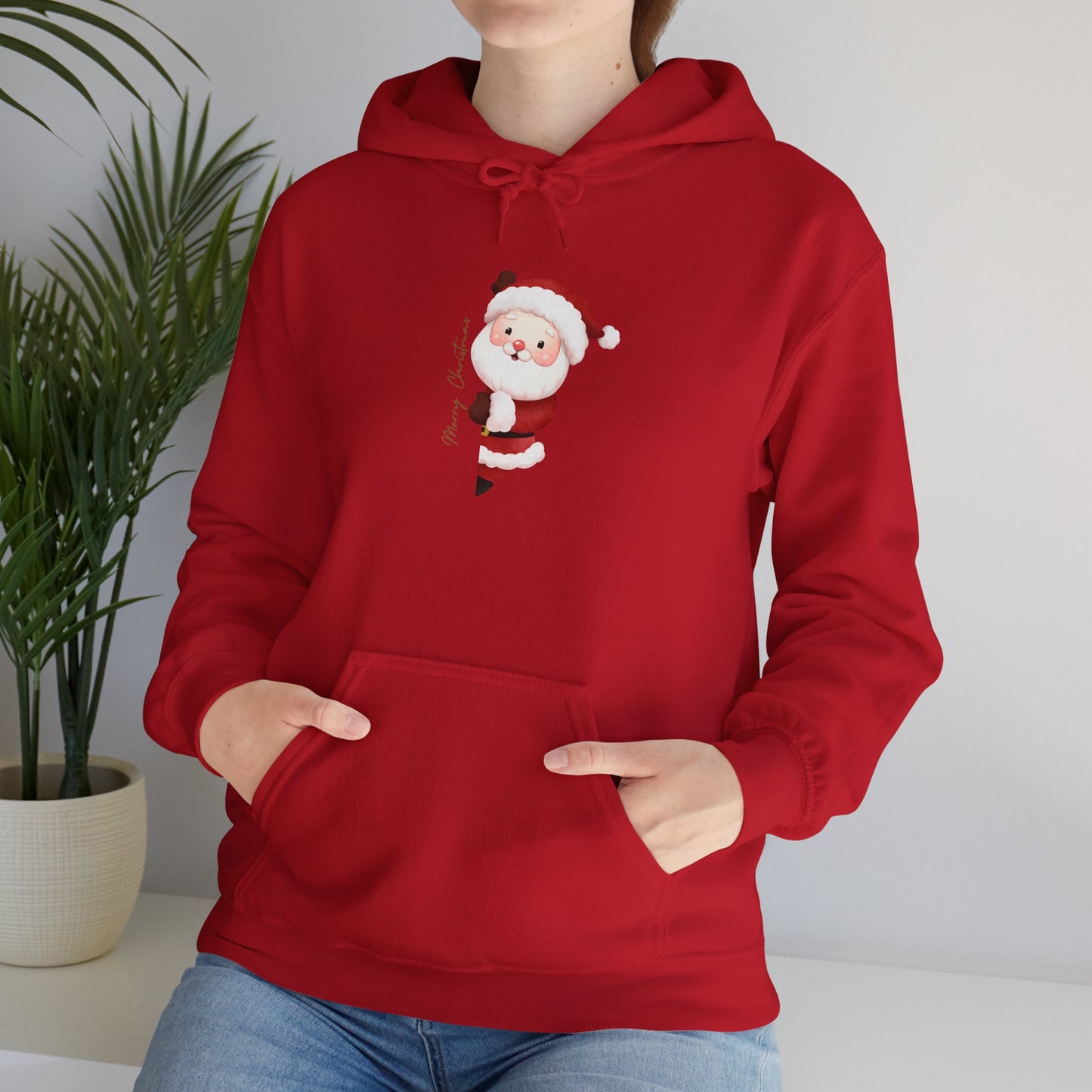 Santa Claus Hooded Sweatshirt - Cozy Christmas Unisex Pullover