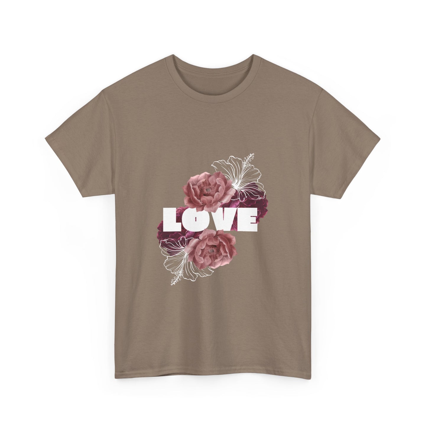 Floral Love Unisex Heavy Cotton Tee - Perfect for Gifts & Occasions