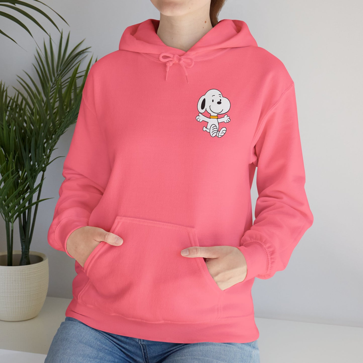 Snoopy Fun Unisex Heavy Blend Hoodie - Cute Cartoon Design for Cozy Vibes