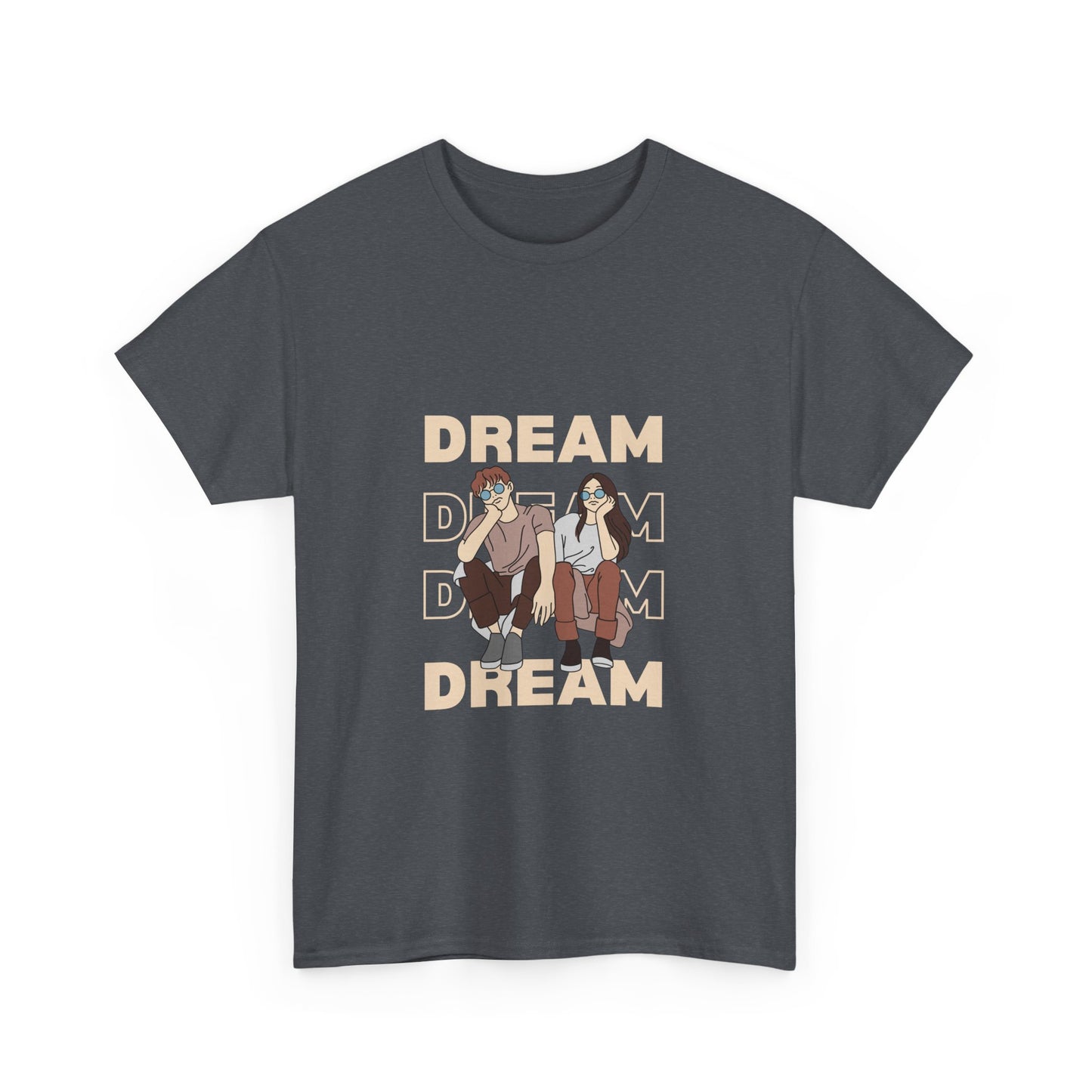 Dream Big Unisex Heavy Cotton Tee | Inspirational Graphic T-Shirt for Everyday Wear