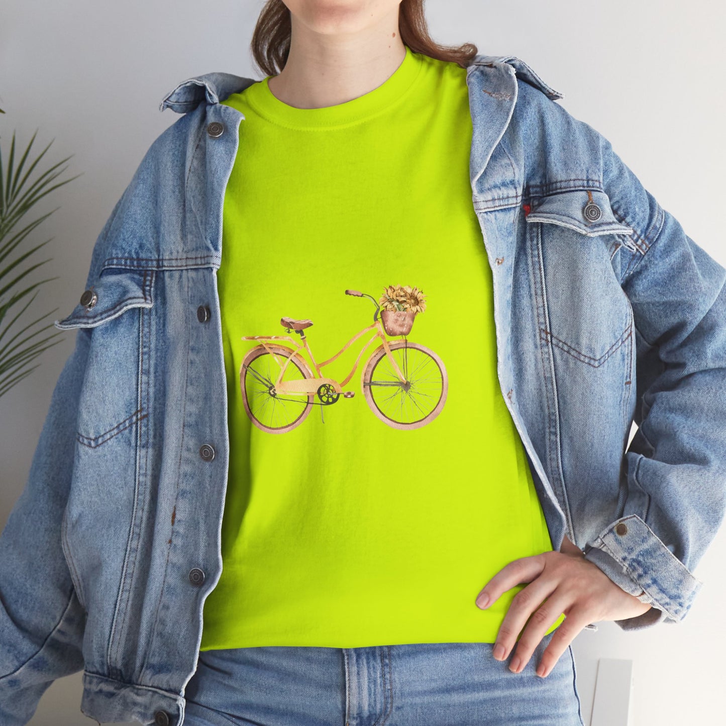 Charming Bicycle Graphic Unisex Heavy Cotton Tee