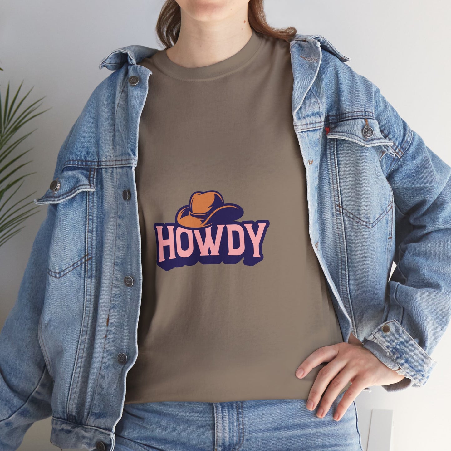 Howdy Unisex Heavy Cotton Tee - Casual and Fun T-Shirt for Everyday Wear