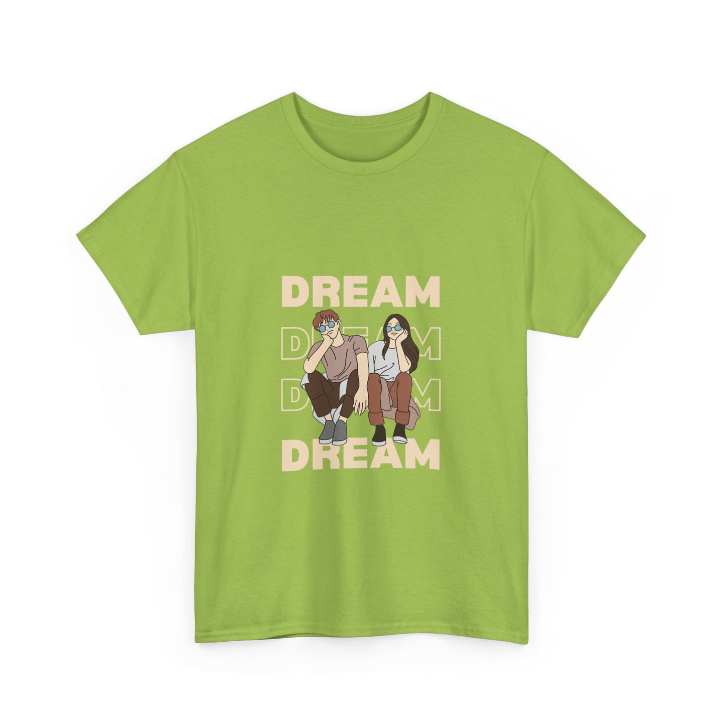 Dream Big Unisex Heavy Cotton Tee | Inspirational Graphic T-Shirt for Everyday Wear