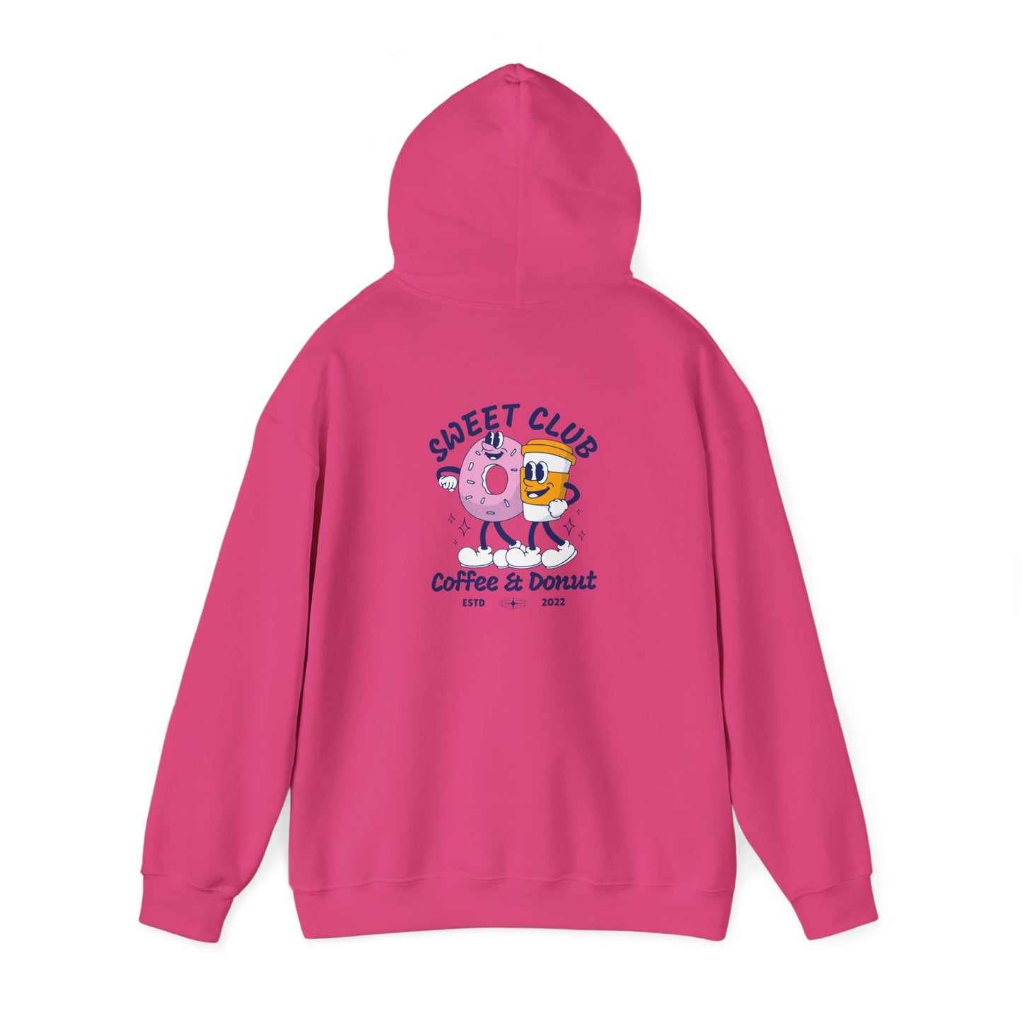 Sweet Club Coffee & Donut Unisex Hoodie - Fun and Cozy Sweatshirt for Food Lovers