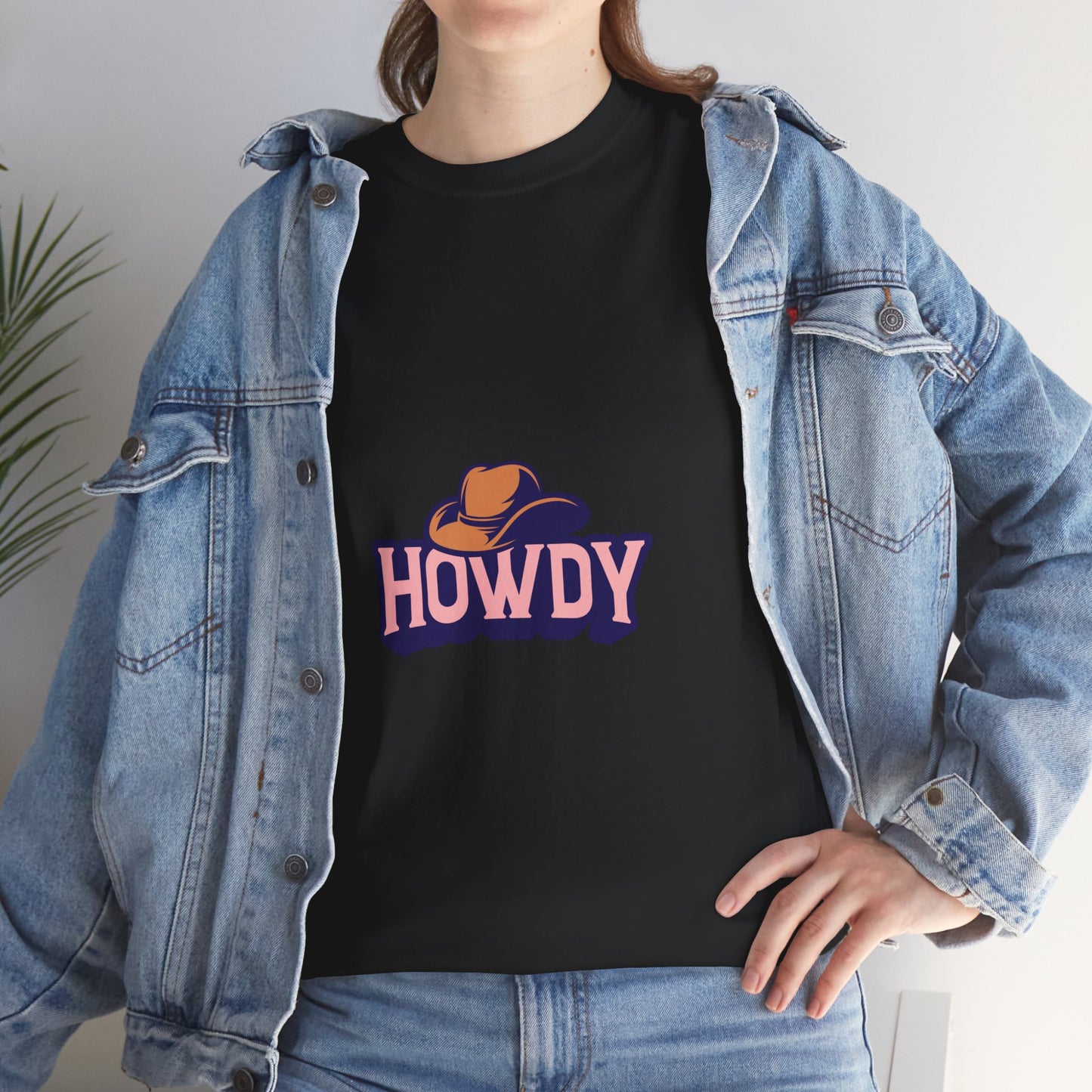 Howdy Unisex Heavy Cotton Tee - Casual and Fun T-Shirt for Everyday Wear