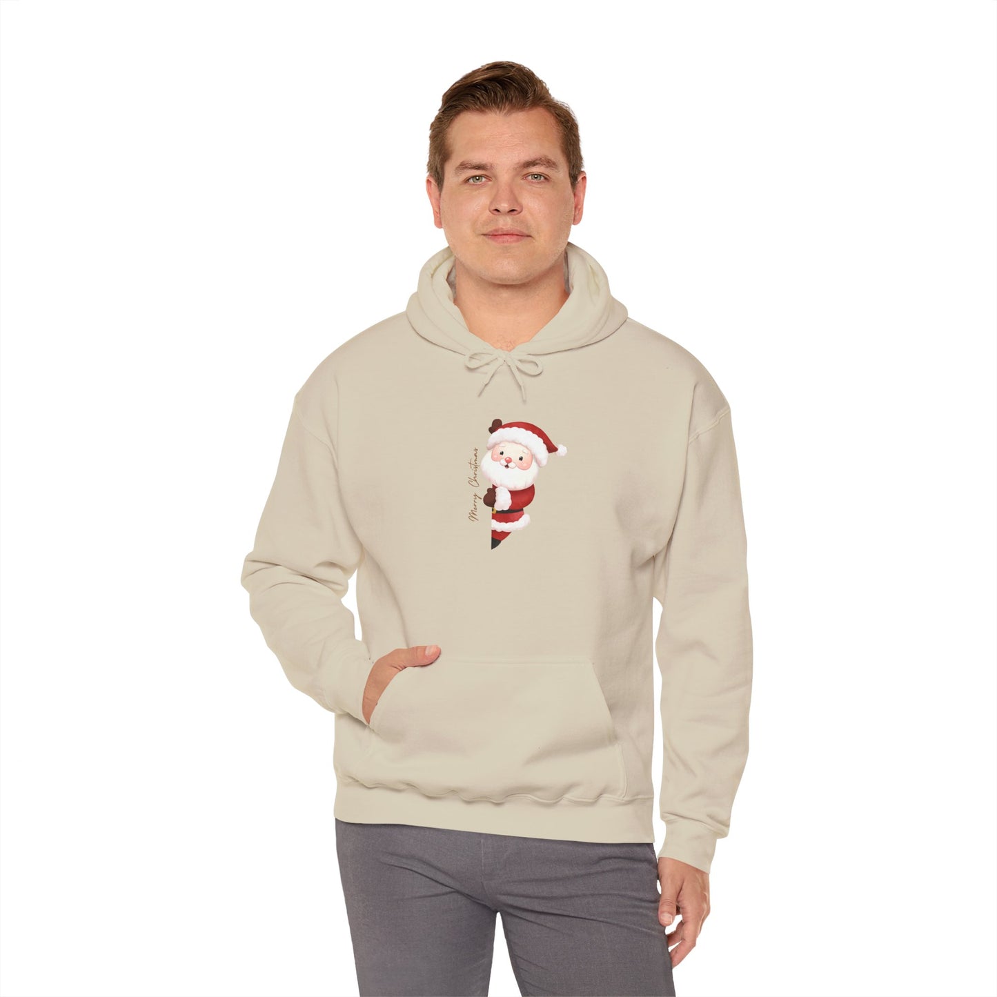 Santa Claus Hooded Sweatshirt - Cozy Christmas Unisex Pullover