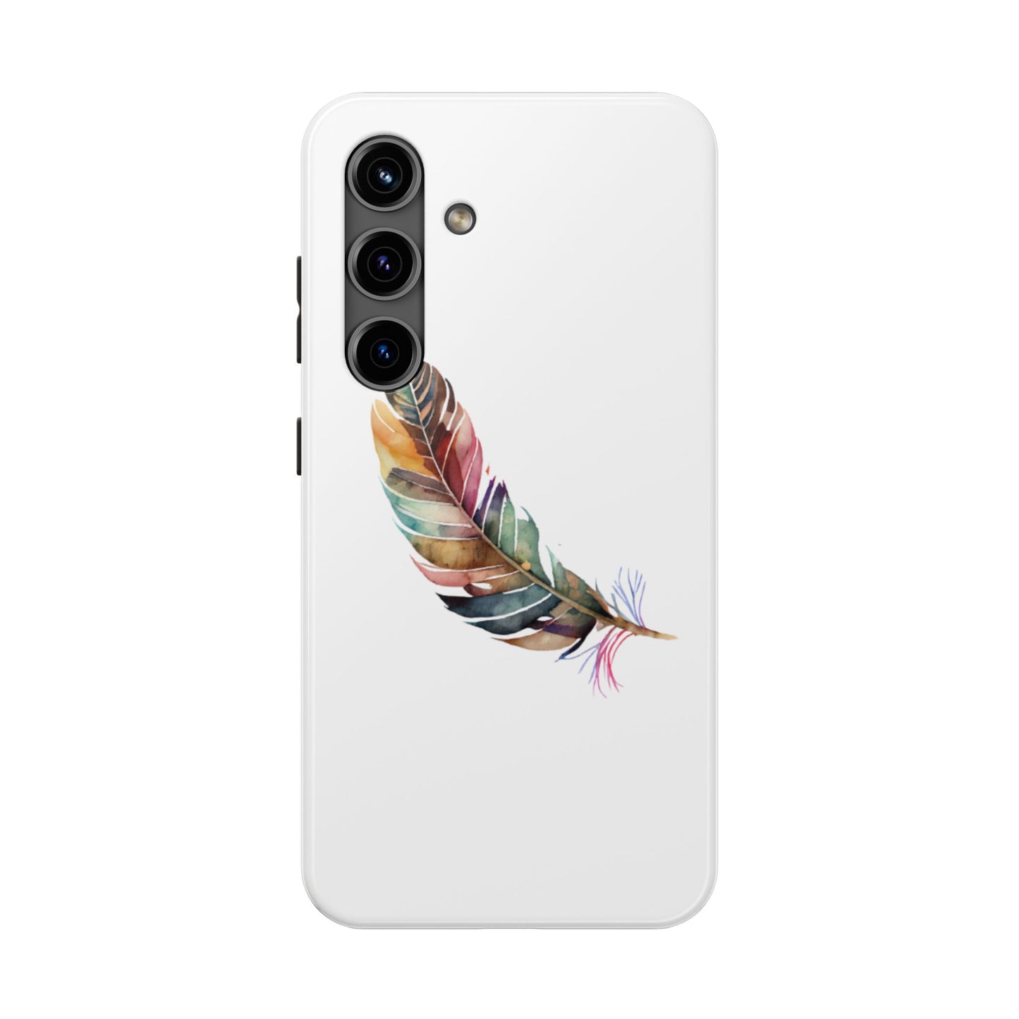 Bohemian Feather Tough Phone Case - Durable Protection with a Stylish Design