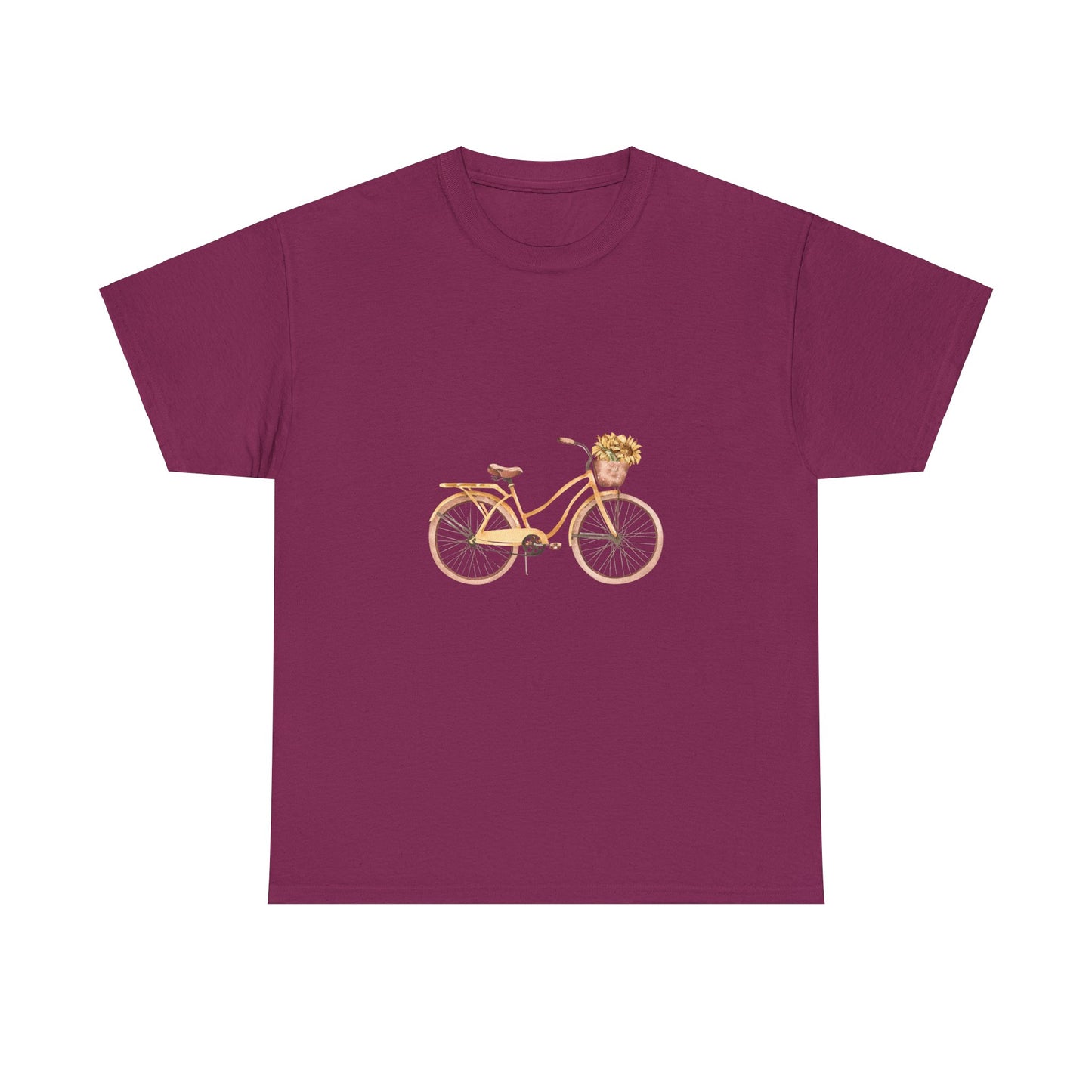 Charming Bicycle Graphic Unisex Heavy Cotton Tee