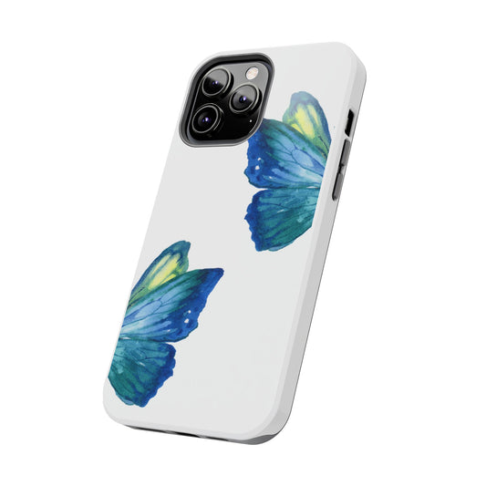 Blue Butterfly Tough Phone Case - Stylish Protection for Nature Lovers