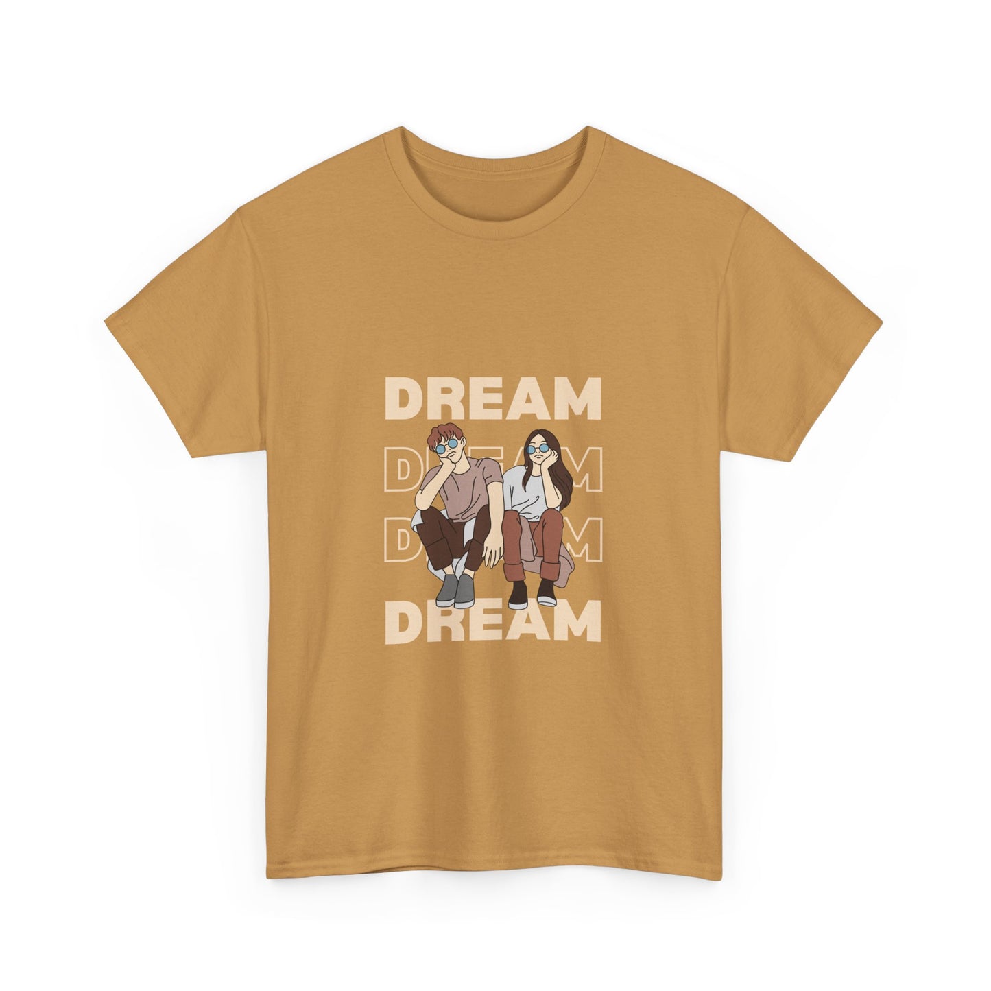 Dream Big Unisex Heavy Cotton Tee | Inspirational Graphic T-Shirt for Everyday Wear