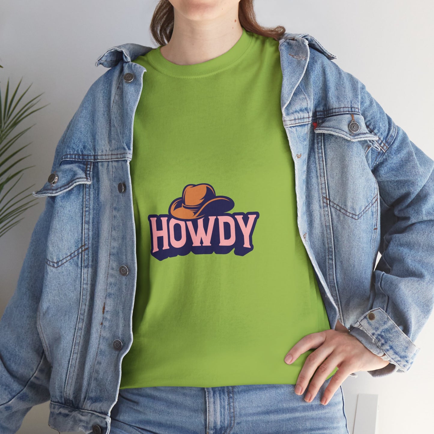 Howdy Unisex Heavy Cotton Tee - Casual and Fun T-Shirt for Everyday Wear