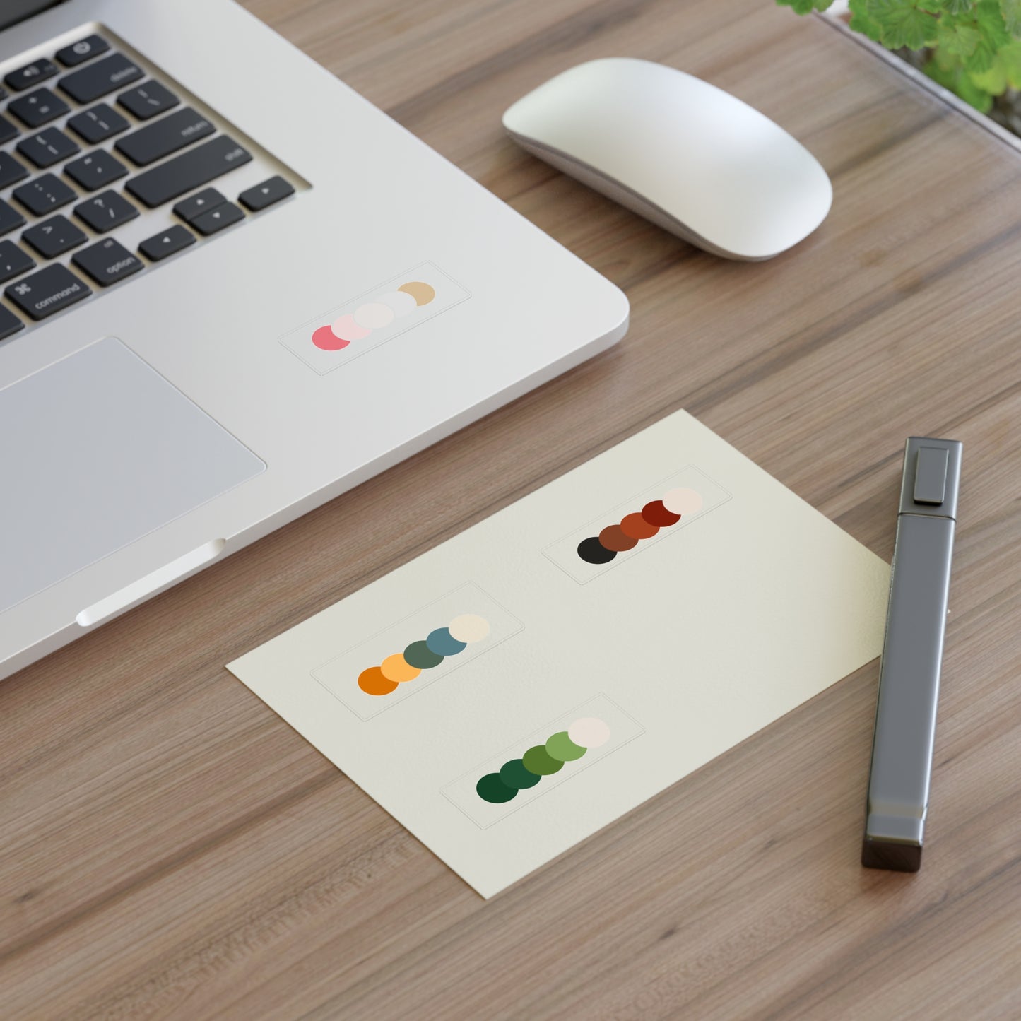 Minimalist Color Palette Sticker Sheets for Creative Projects