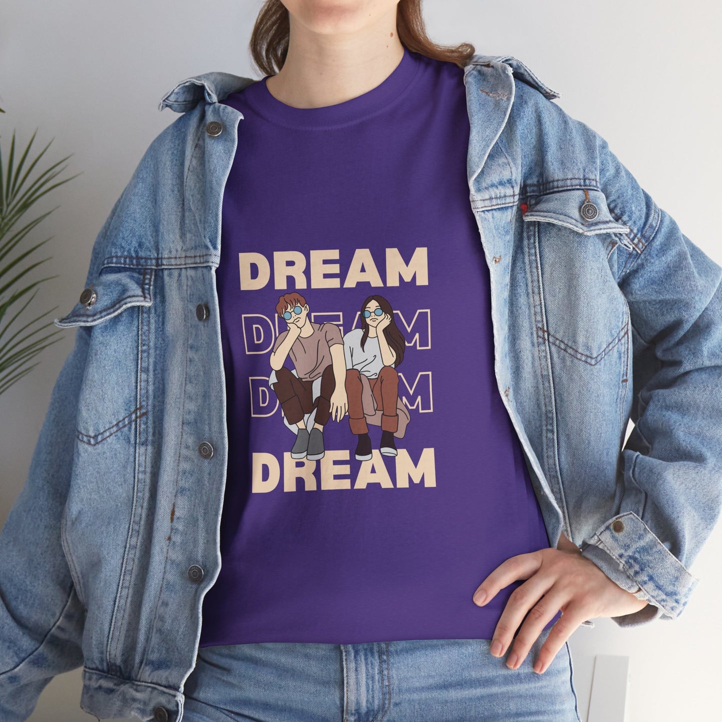 Dream Big Unisex Heavy Cotton Tee | Inspirational Graphic T-Shirt for Everyday Wear