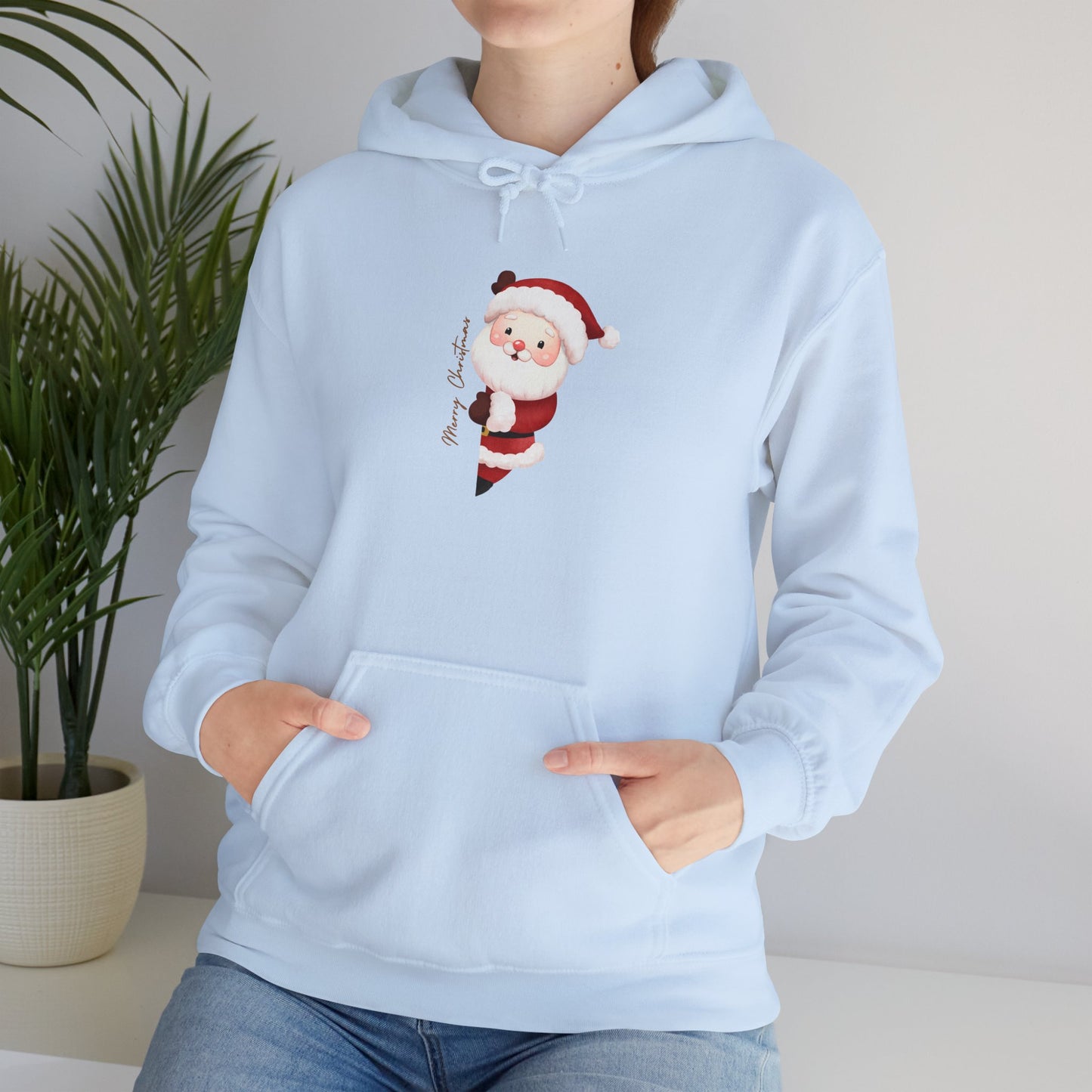 Santa Claus Hooded Sweatshirt - Cozy Christmas Unisex Pullover