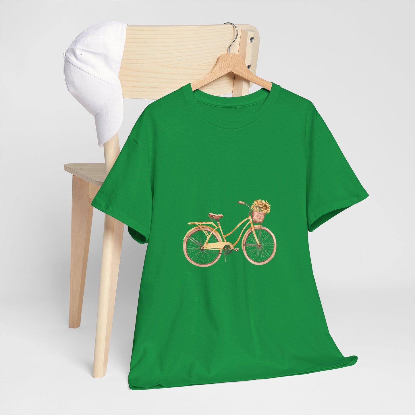 Charming Bicycle Graphic Unisex Heavy Cotton Tee