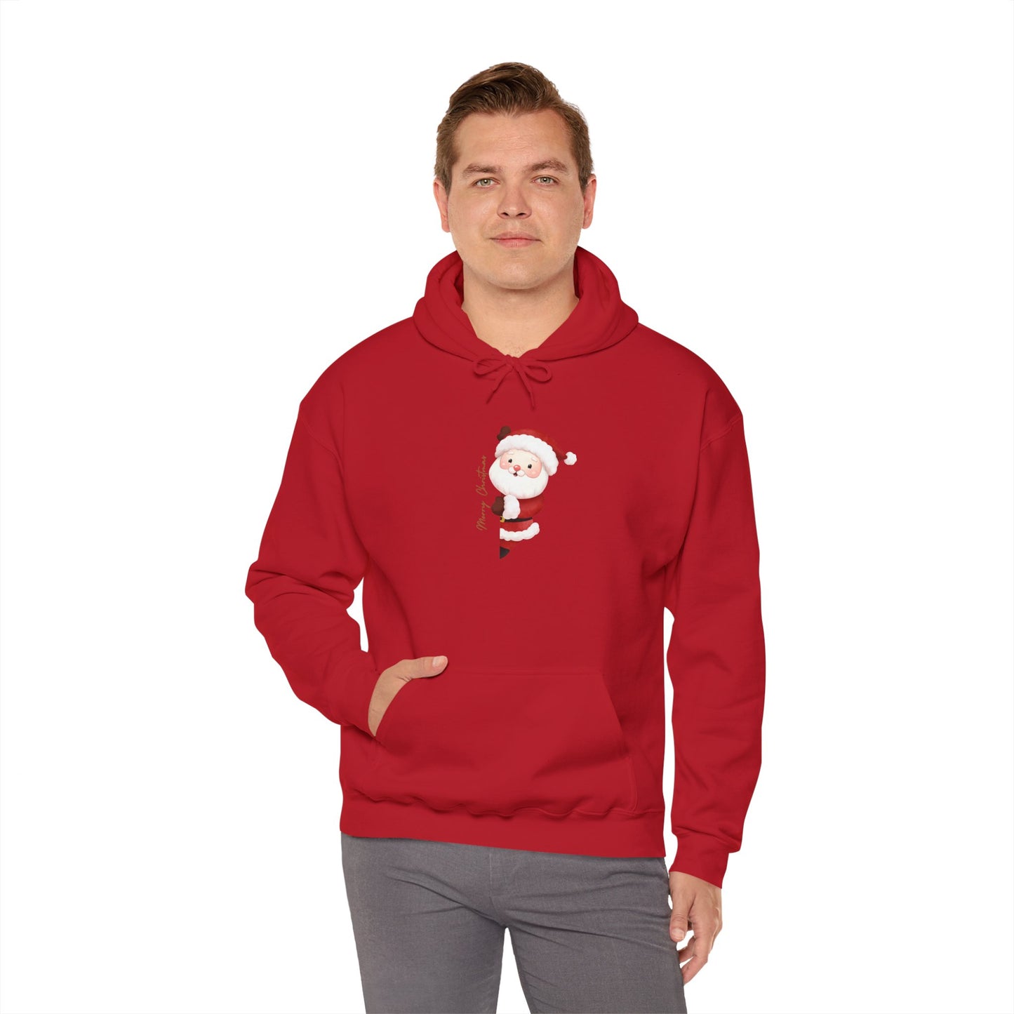 Santa Claus Hooded Sweatshirt - Cozy Christmas Unisex Pullover