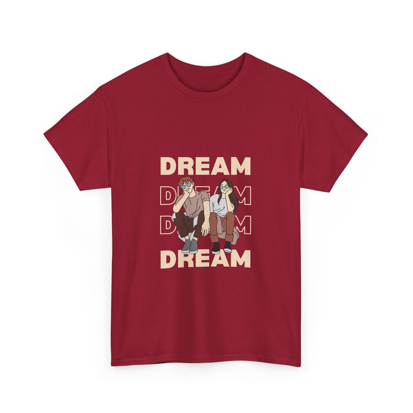 Dream Big Unisex Heavy Cotton Tee | Inspirational Graphic T-Shirt for Everyday Wear