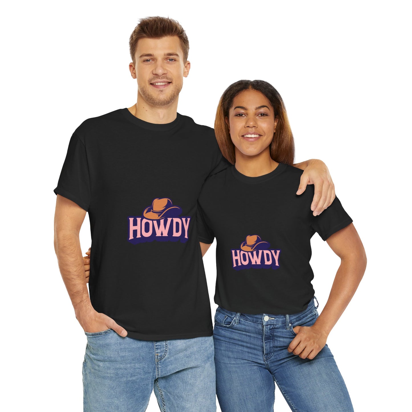 Howdy Unisex Heavy Cotton Tee - Casual and Fun T-Shirt for Everyday Wear