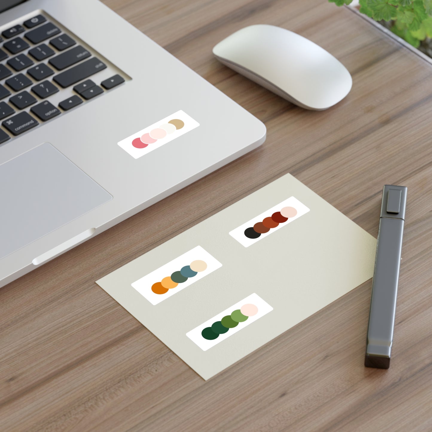 Minimalist Color Palette Sticker Sheets for Creative Projects