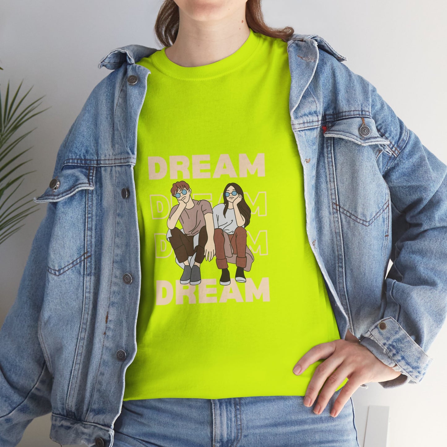 Dream Big Unisex Heavy Cotton Tee | Inspirational Graphic T-Shirt for Everyday Wear