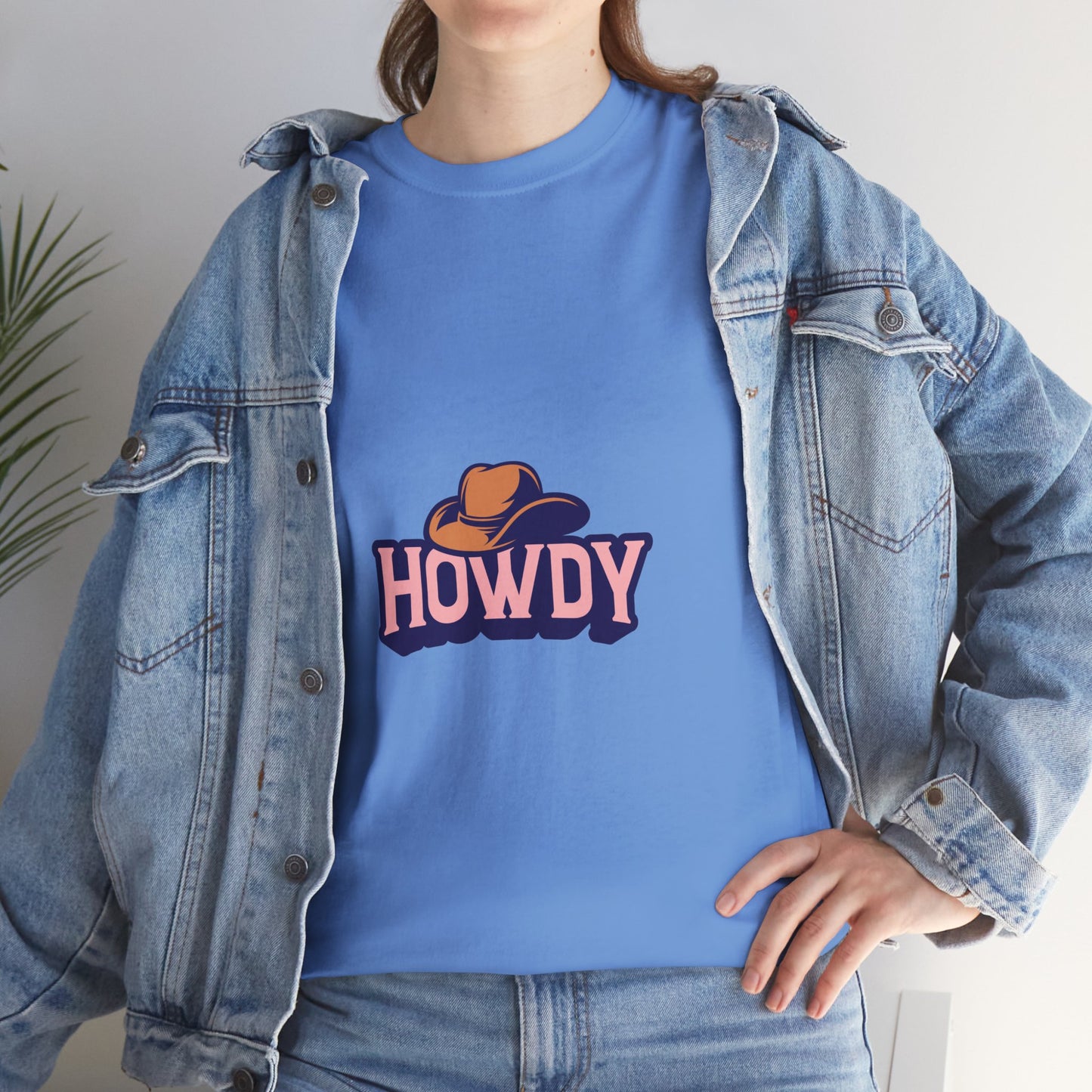 Howdy Unisex Heavy Cotton Tee - Casual and Fun T-Shirt for Everyday Wear