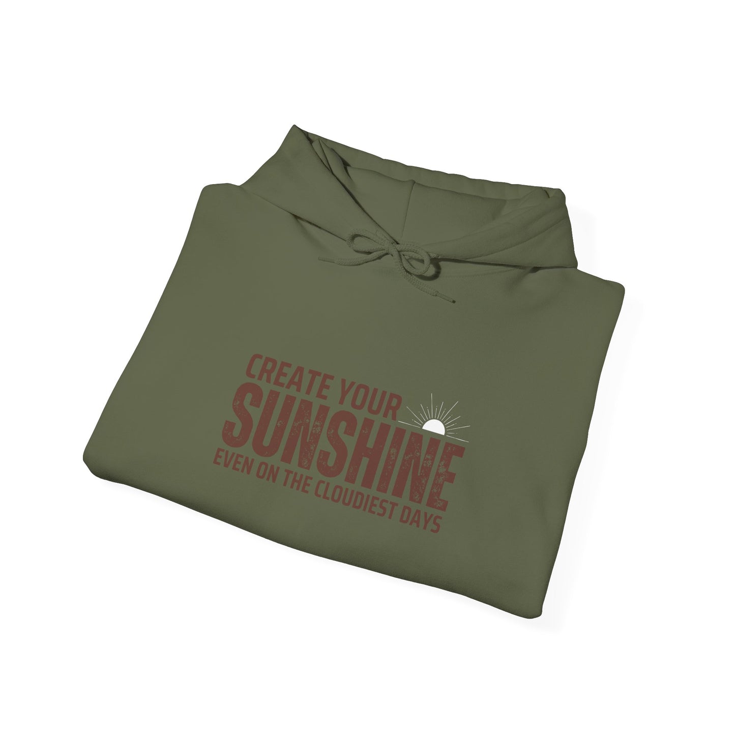 Motivational Hoodie - 'Create Your Sunshine' Unisex Heavy Blend Sweatshirt