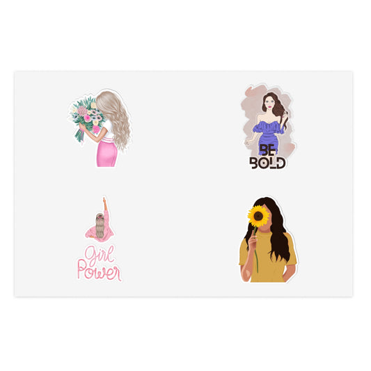 Empowering Sticker Sheets - Girl Power & Be Bold Designs