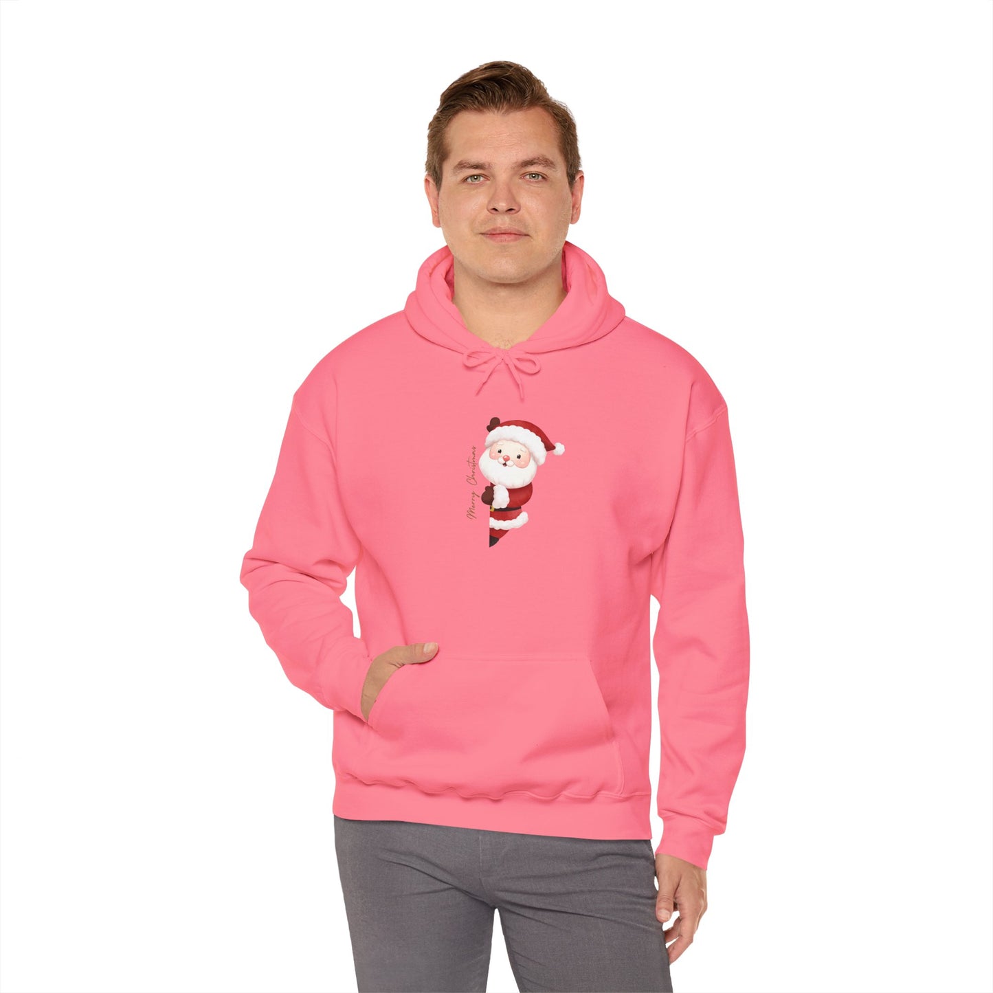 Santa Claus Hooded Sweatshirt - Cozy Christmas Unisex Pullover