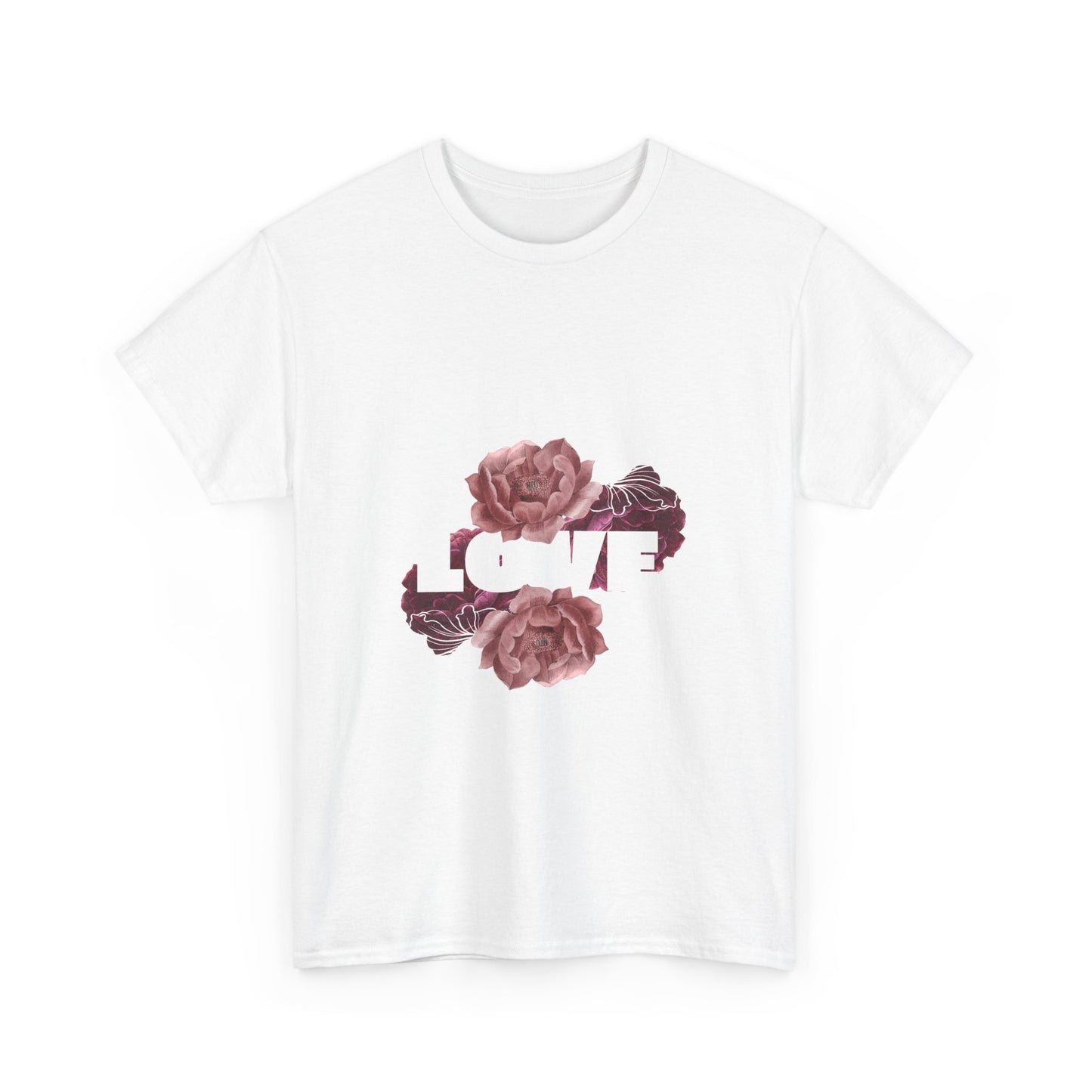 Floral Love Unisex Heavy Cotton Tee - Perfect for Gifts & Occasions