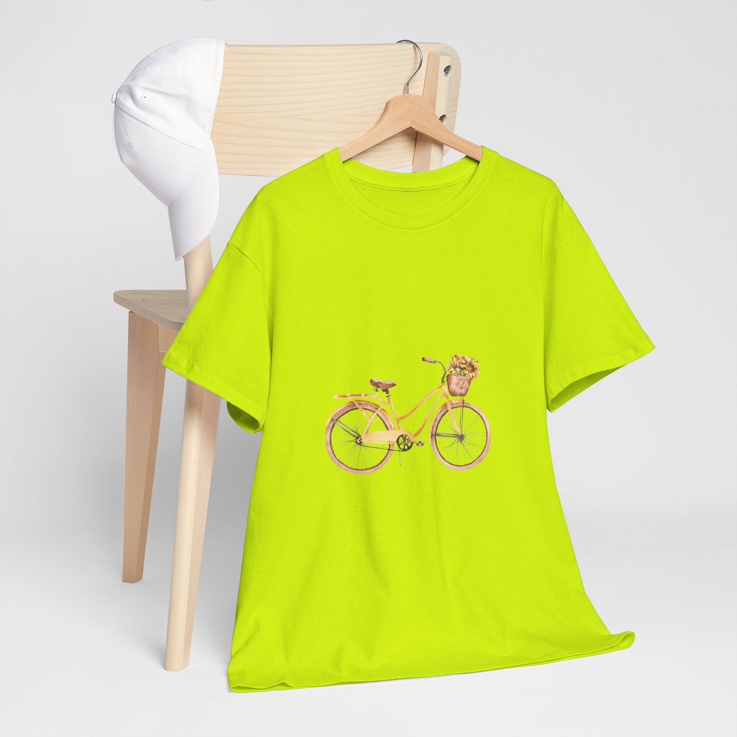 Charming Bicycle Graphic Unisex Heavy Cotton Tee