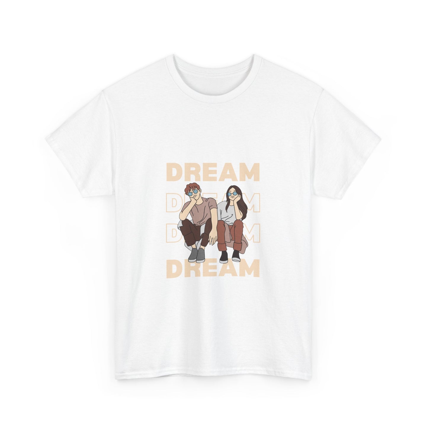 Dream Big Unisex Heavy Cotton Tee | Inspirational Graphic T-Shirt for Everyday Wear