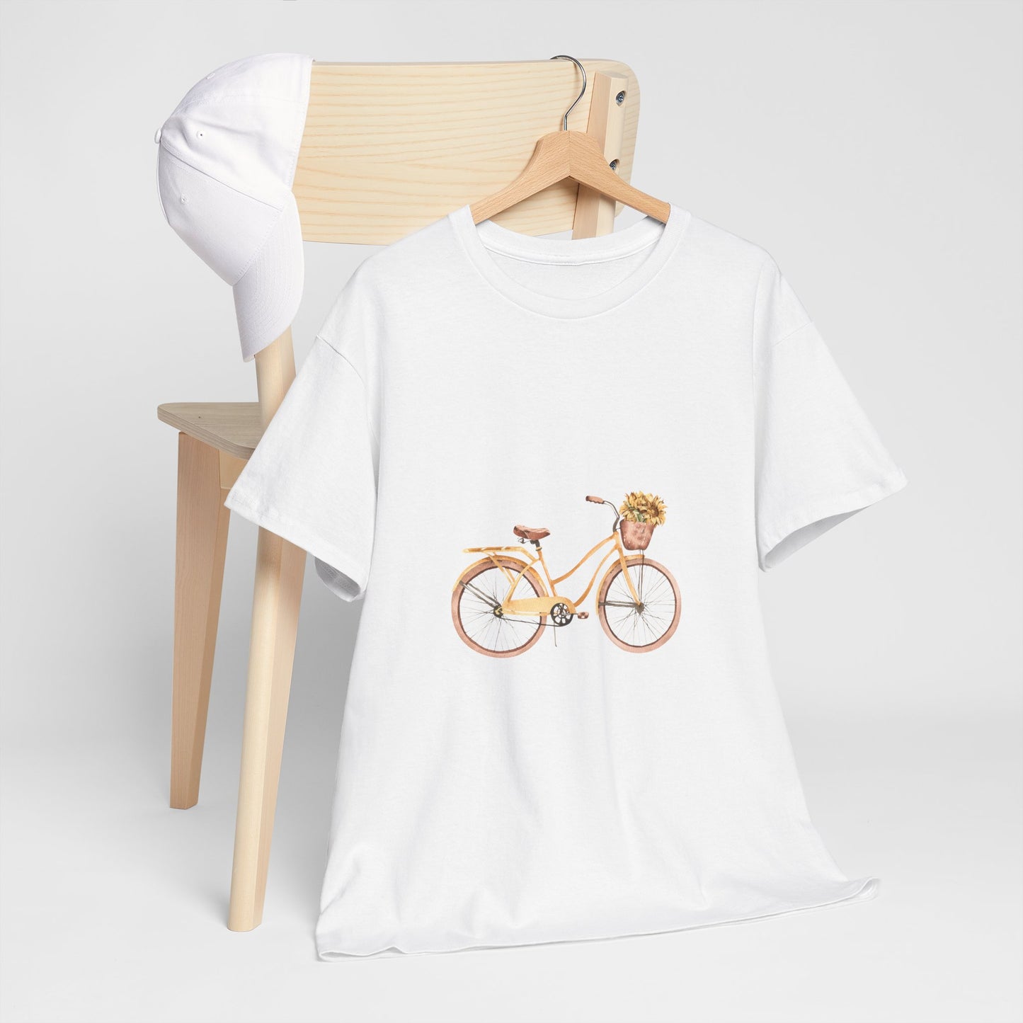 Charming Bicycle Graphic Unisex Heavy Cotton Tee