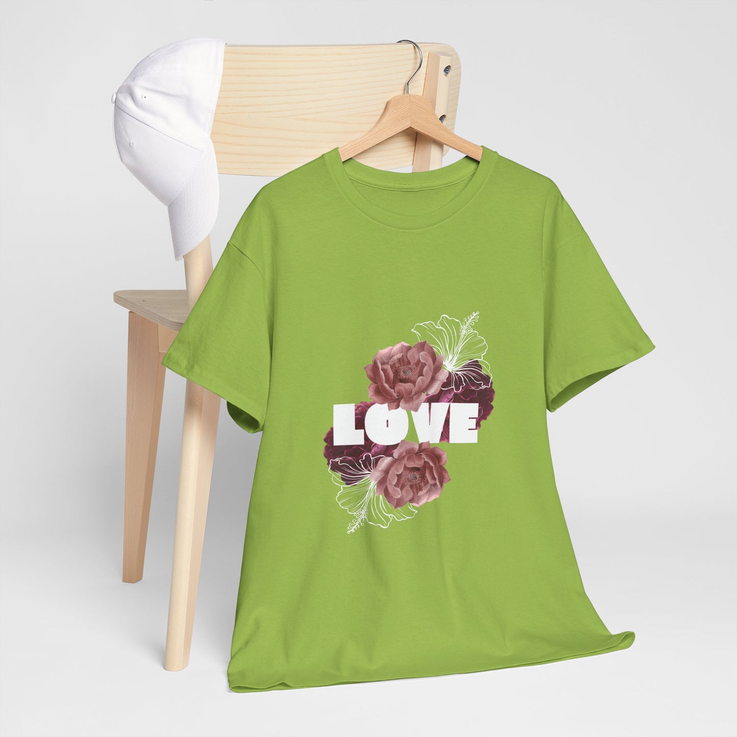 Floral Love Unisex Heavy Cotton Tee - Perfect for Gifts & Occasions