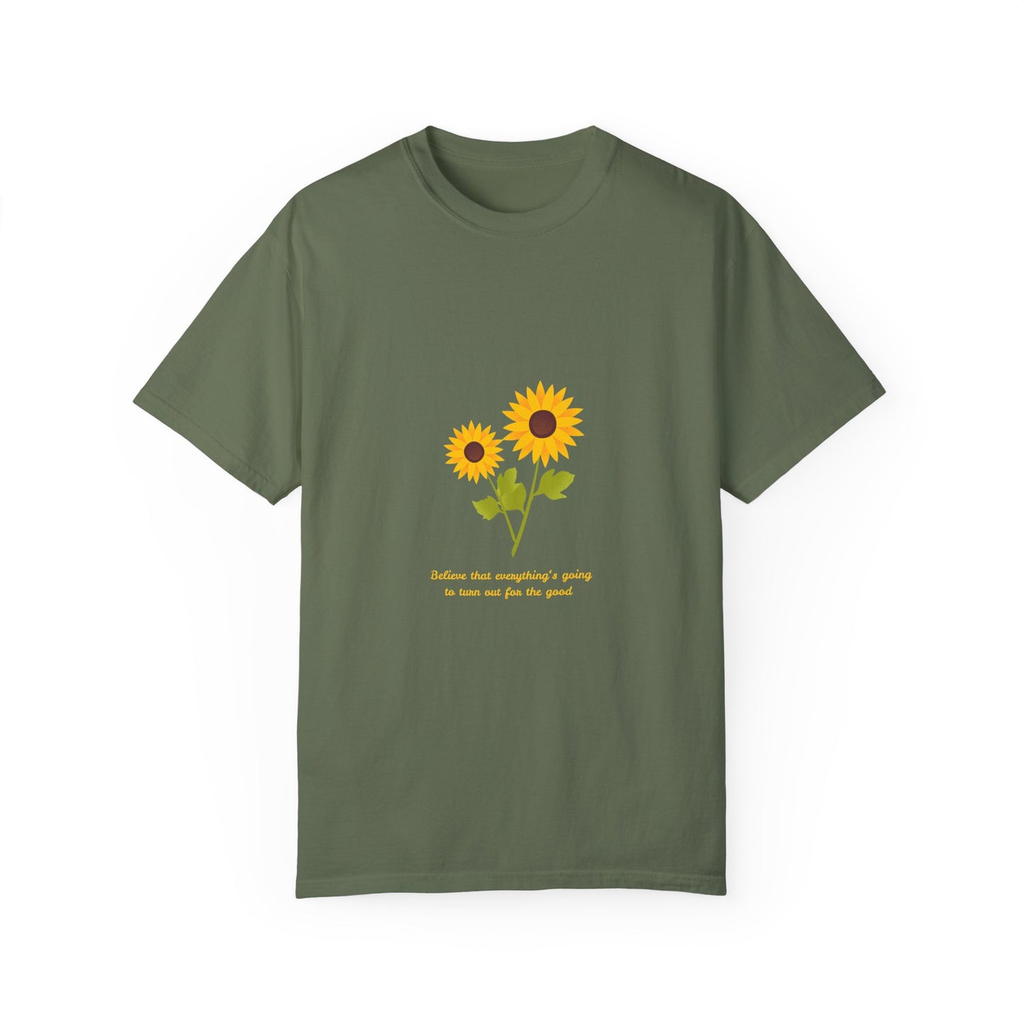 Sunflower Inspirational T-Shirt - Believe in Goodness