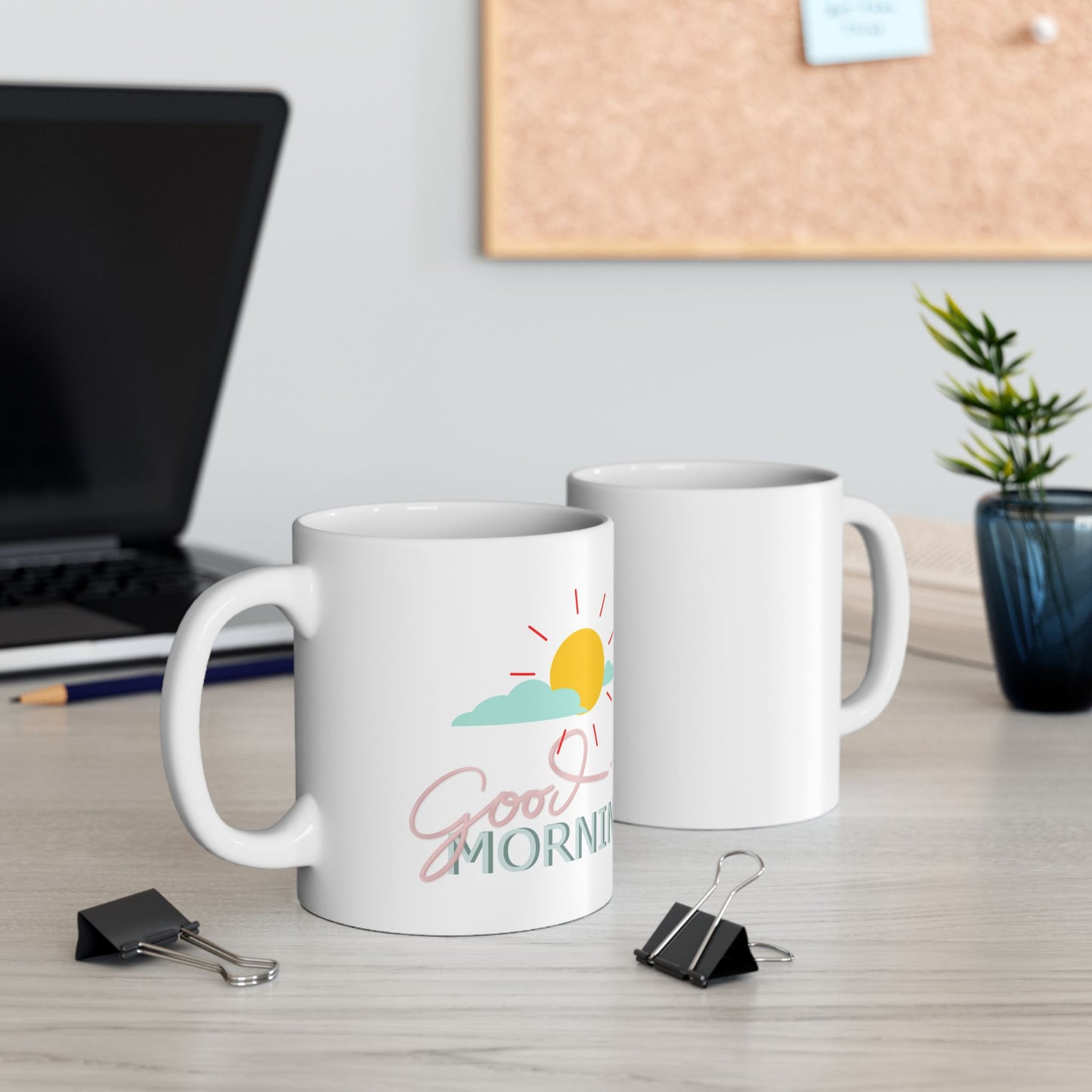 Good Morning Sunshine Ceramic Mug - Bright and Cheerful 11oz/15oz Coffee Cup for Positive Mornings