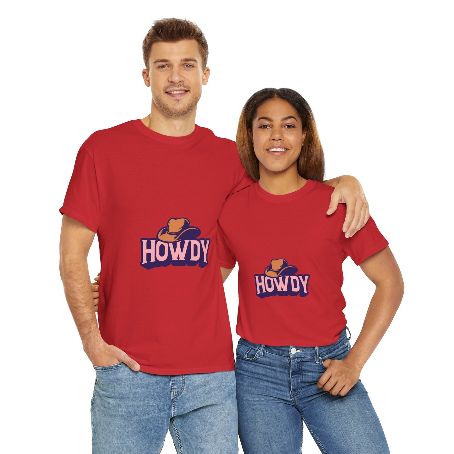 Howdy Unisex Heavy Cotton Tee - Casual and Fun T-Shirt for Everyday Wear