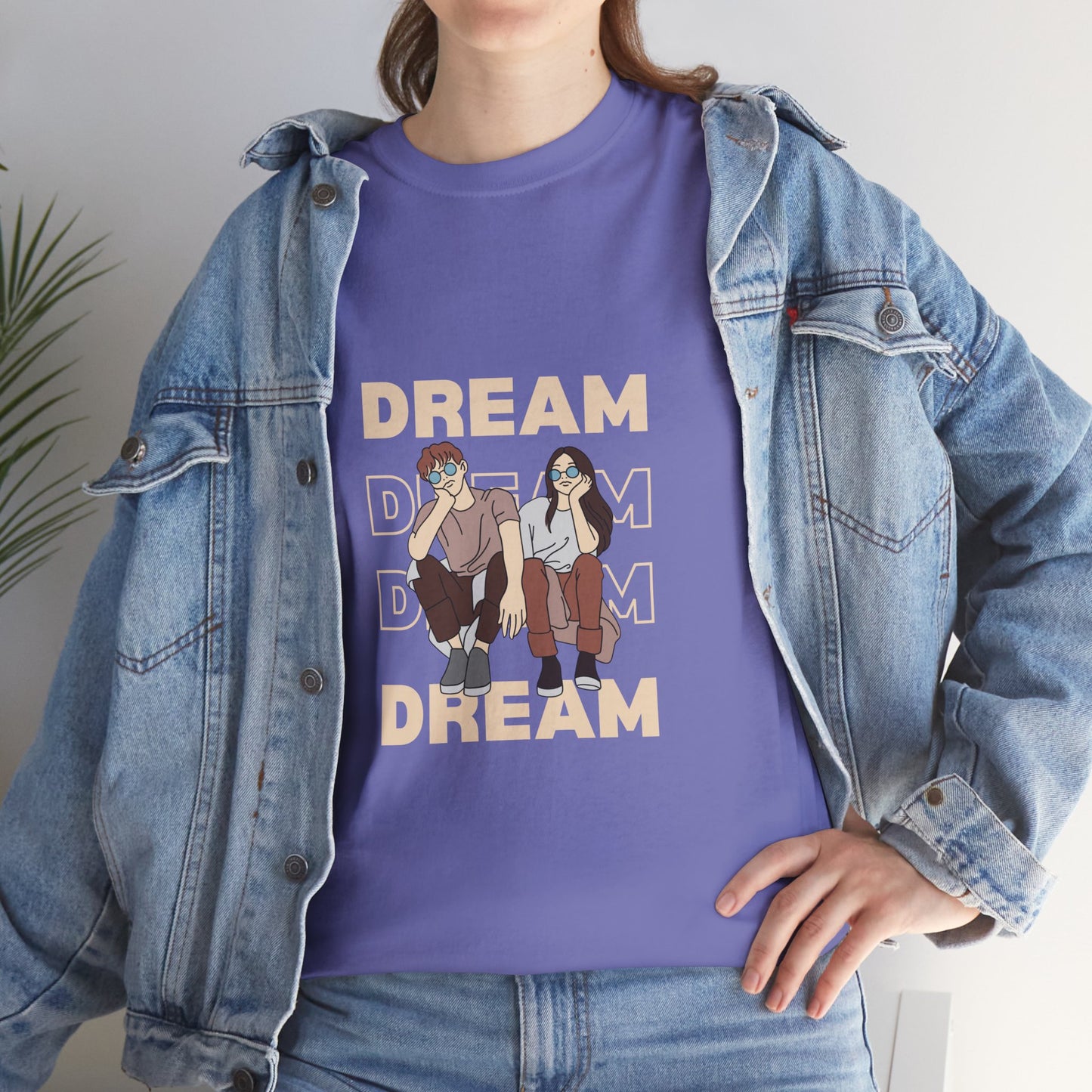 Dream Big Unisex Heavy Cotton Tee | Inspirational Graphic T-Shirt for Everyday Wear