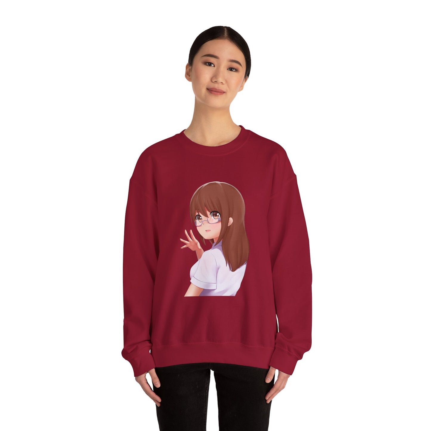 Anime-Inspired Women Heavy Blend™ Crewneck Sweatshirt - Perfect for Cozy Days