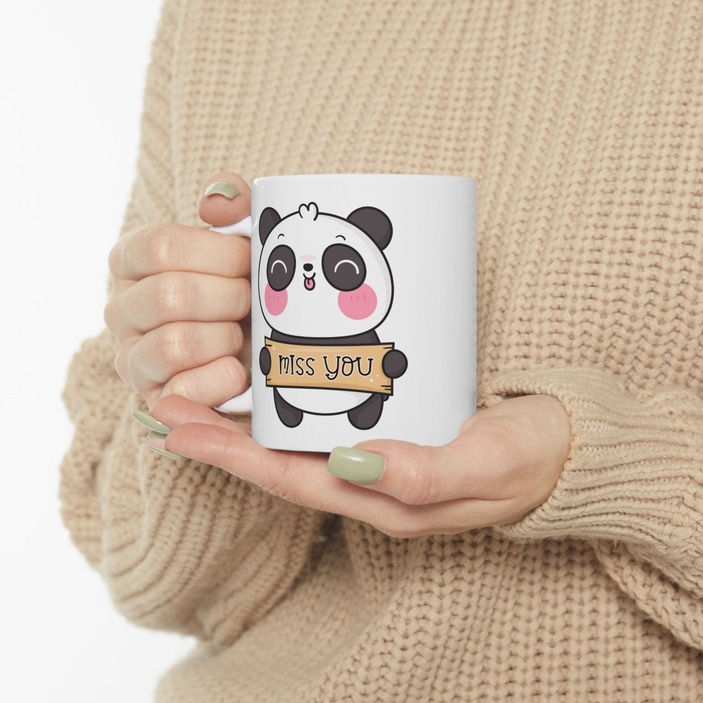 Cute Panda Ceramic Mug - 11oz & 15oz - Perfect Gift for Animal Lovers