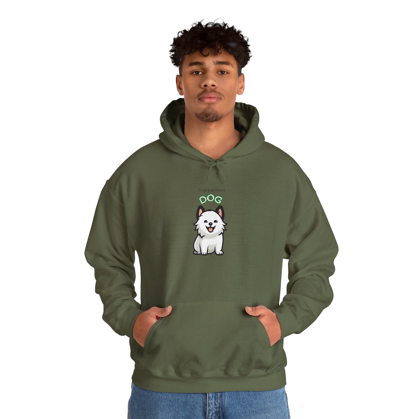 Cute Dog Design Unisex Heavy Blend Hoodie – Perfect Gift for Pet Lovers