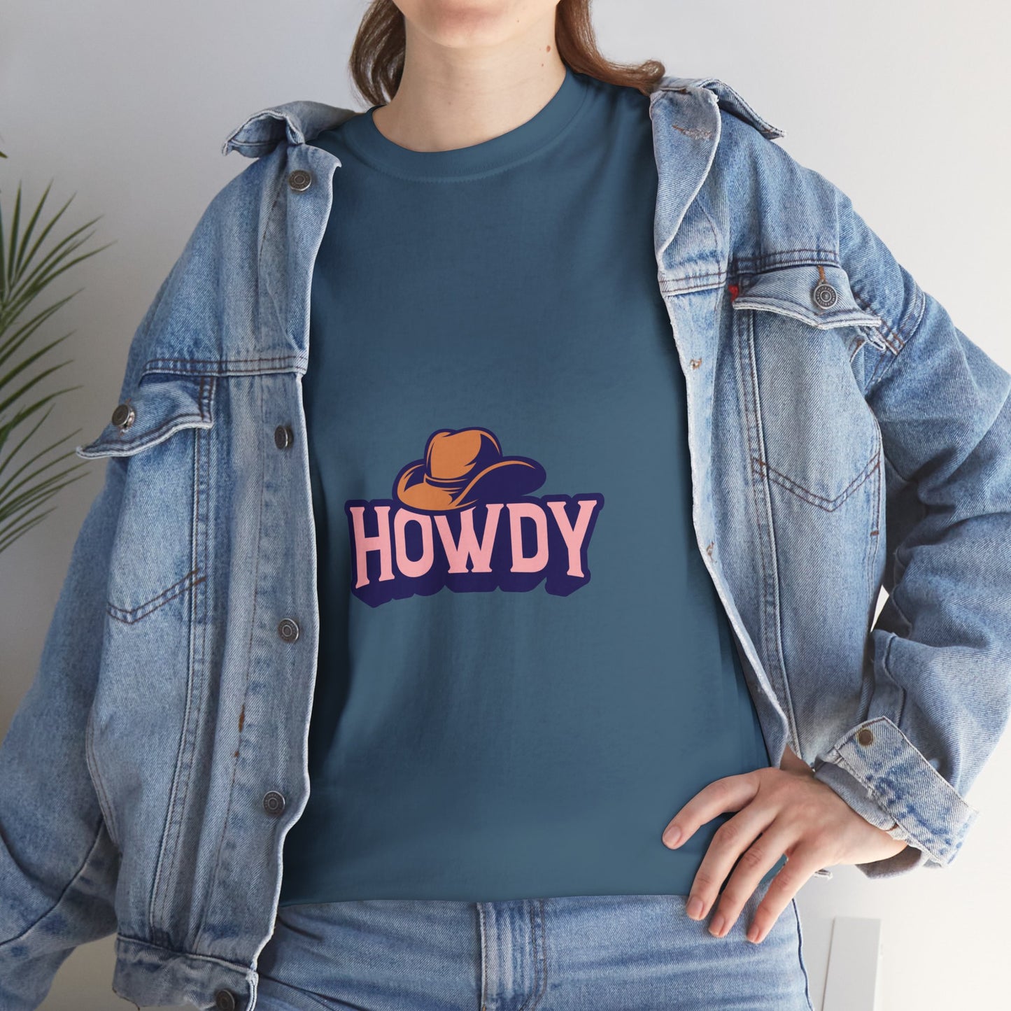 Howdy Unisex Heavy Cotton Tee - Casual and Fun T-Shirt for Everyday Wear