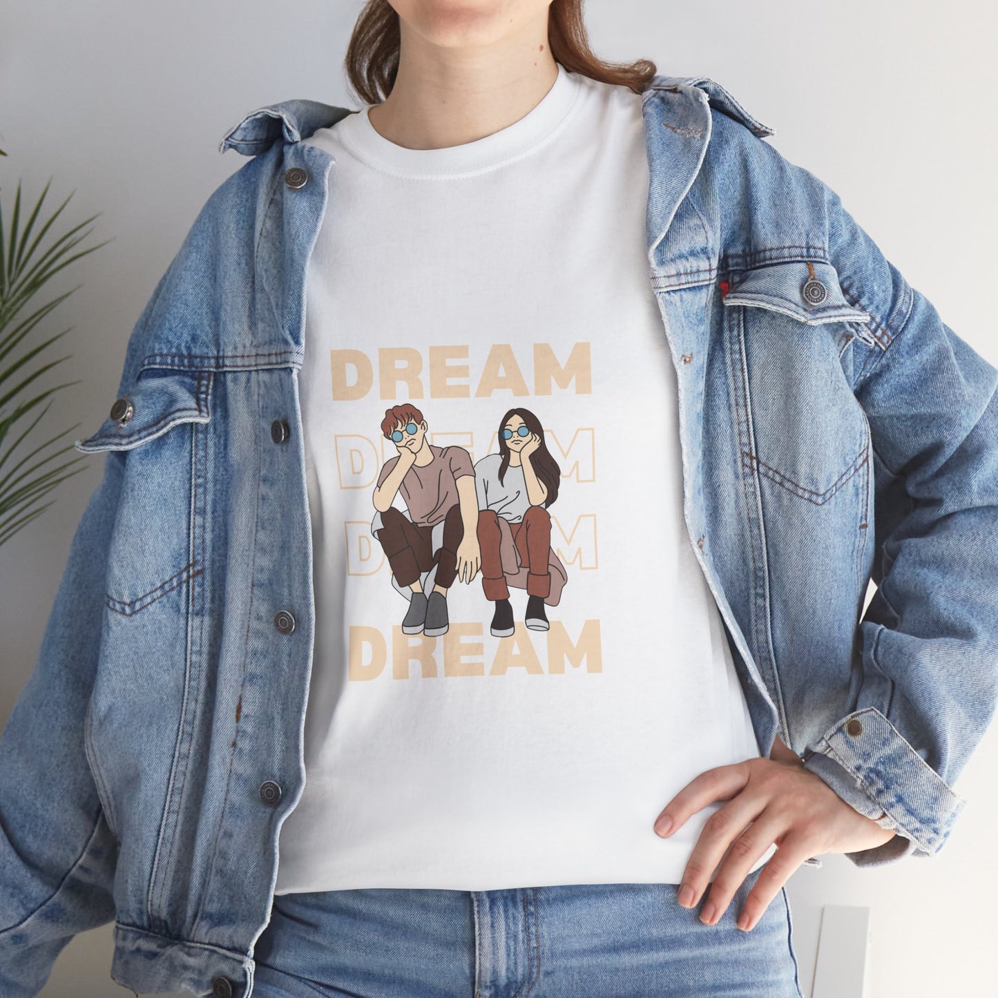 Dream Big Unisex Heavy Cotton Tee | Inspirational Graphic T-Shirt for Everyday Wear