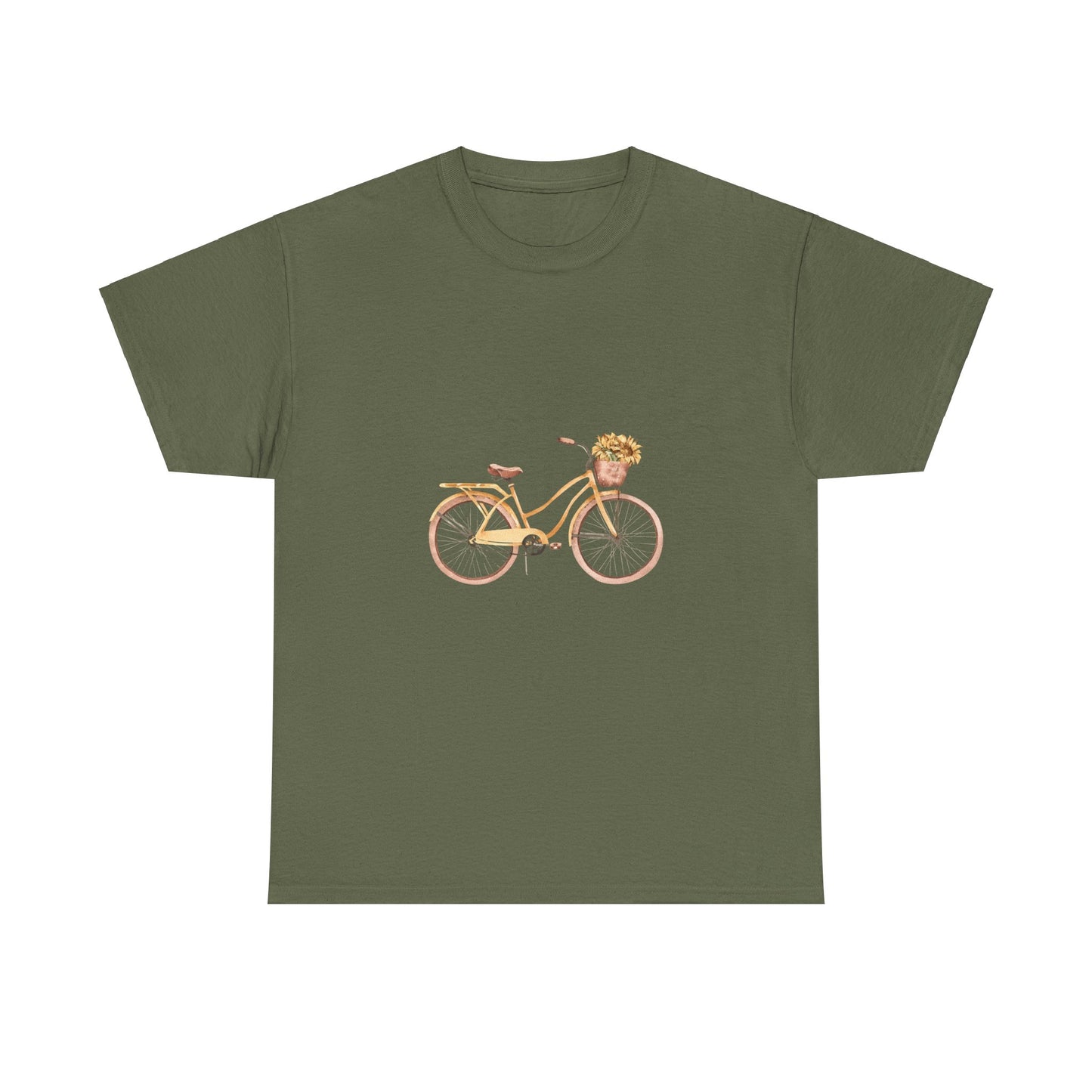 Charming Bicycle Graphic Unisex Heavy Cotton Tee