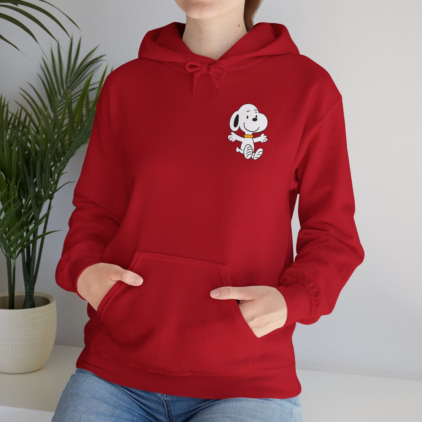 Snoopy Fun Unisex Heavy Blend Hoodie - Cute Cartoon Design for Cozy Vibes