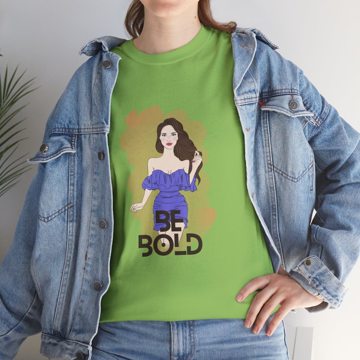 Be Bold Women Heavy Cotton Tee - Empowerment Shirt for Confident Style