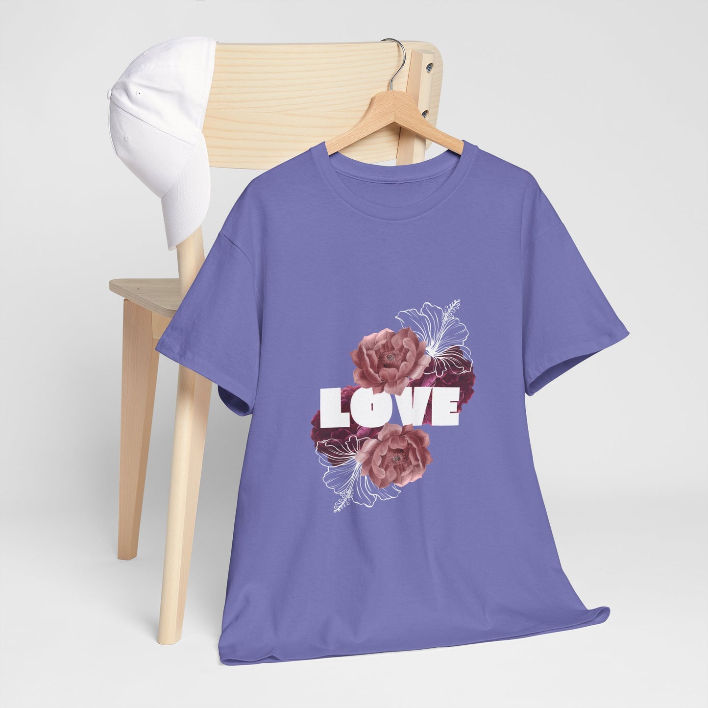 Floral Love Unisex Heavy Cotton Tee - Perfect for Gifts & Occasions