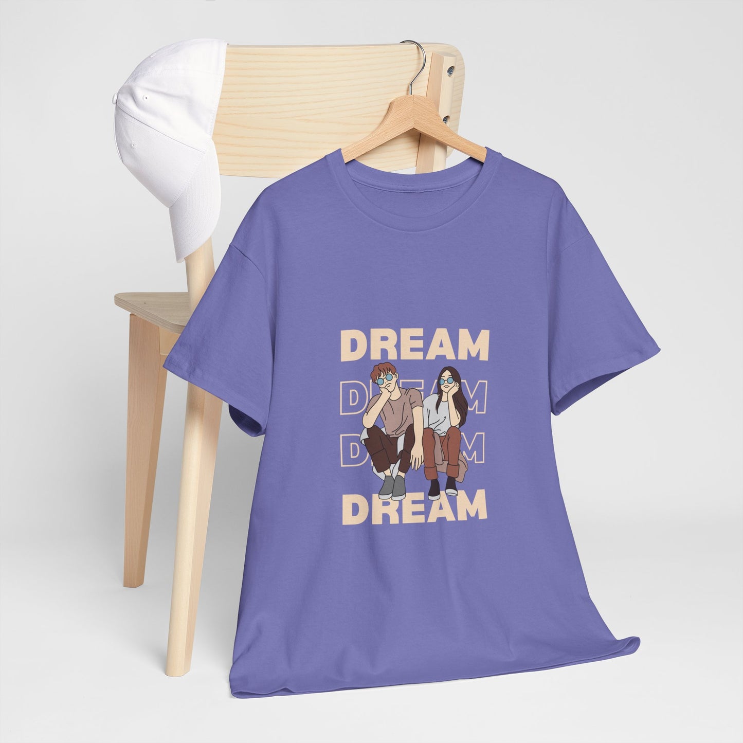 Dream Big Unisex Heavy Cotton Tee | Inspirational Graphic T-Shirt for Everyday Wear