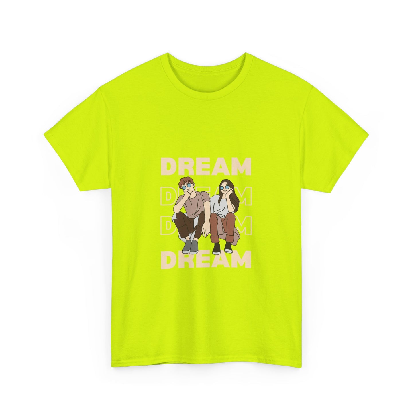 Dream Big Unisex Heavy Cotton Tee | Inspirational Graphic T-Shirt for Everyday Wear