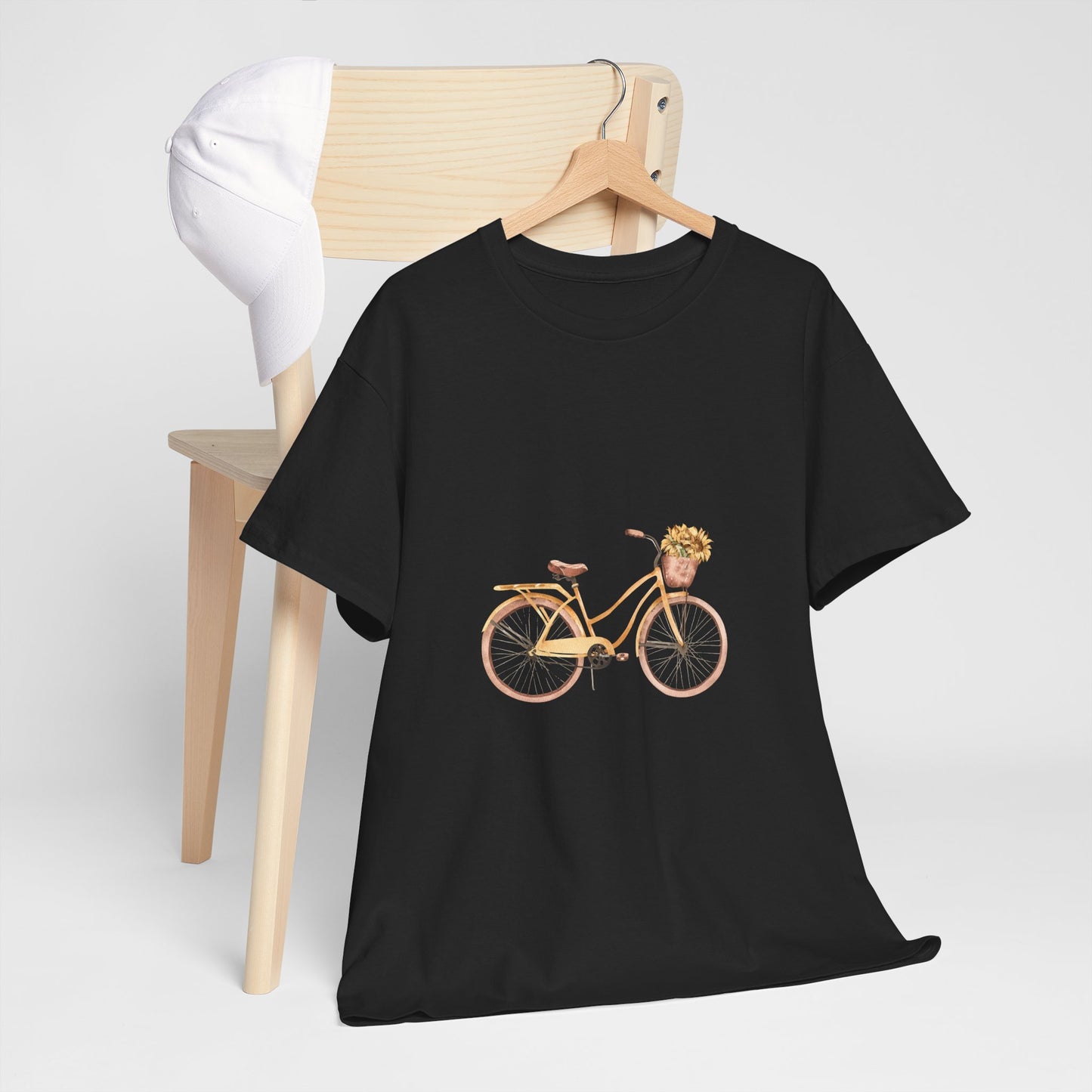 Charming Bicycle Graphic Unisex Heavy Cotton Tee