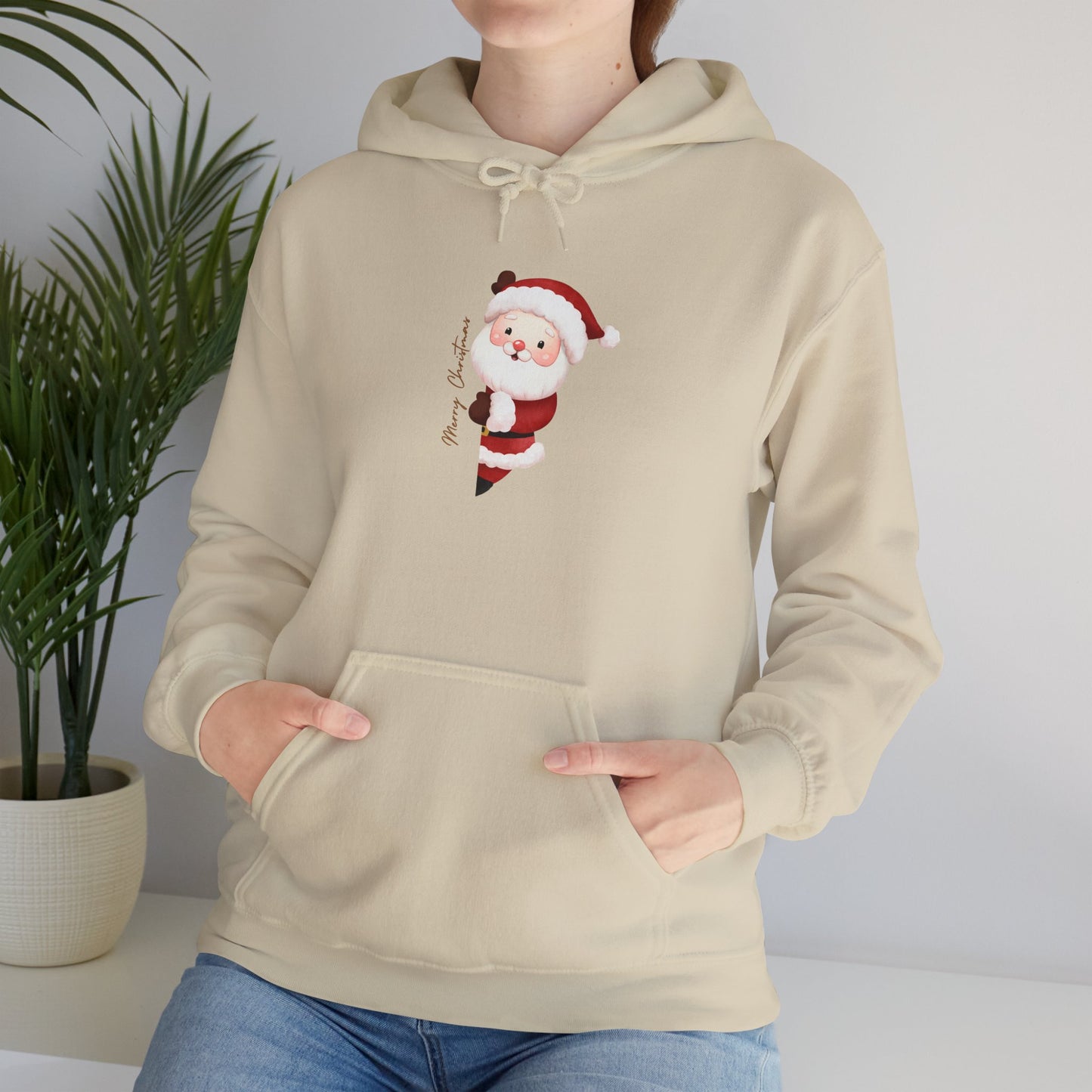 Santa Claus Hooded Sweatshirt - Cozy Christmas Unisex Pullover